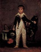 Francisco de Goya Portrat des Pepito Costa y Bonelis oil painting on canvas